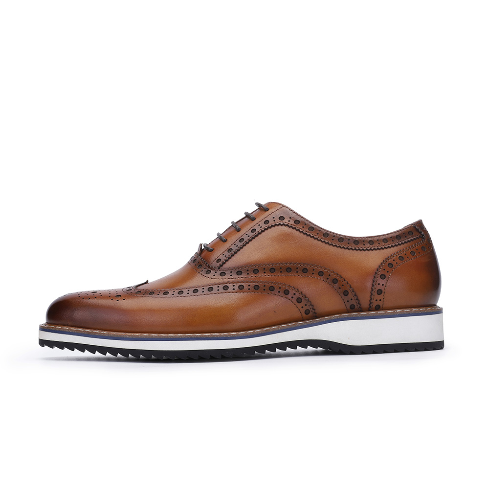 Man's Brown Casual Leather Shoes