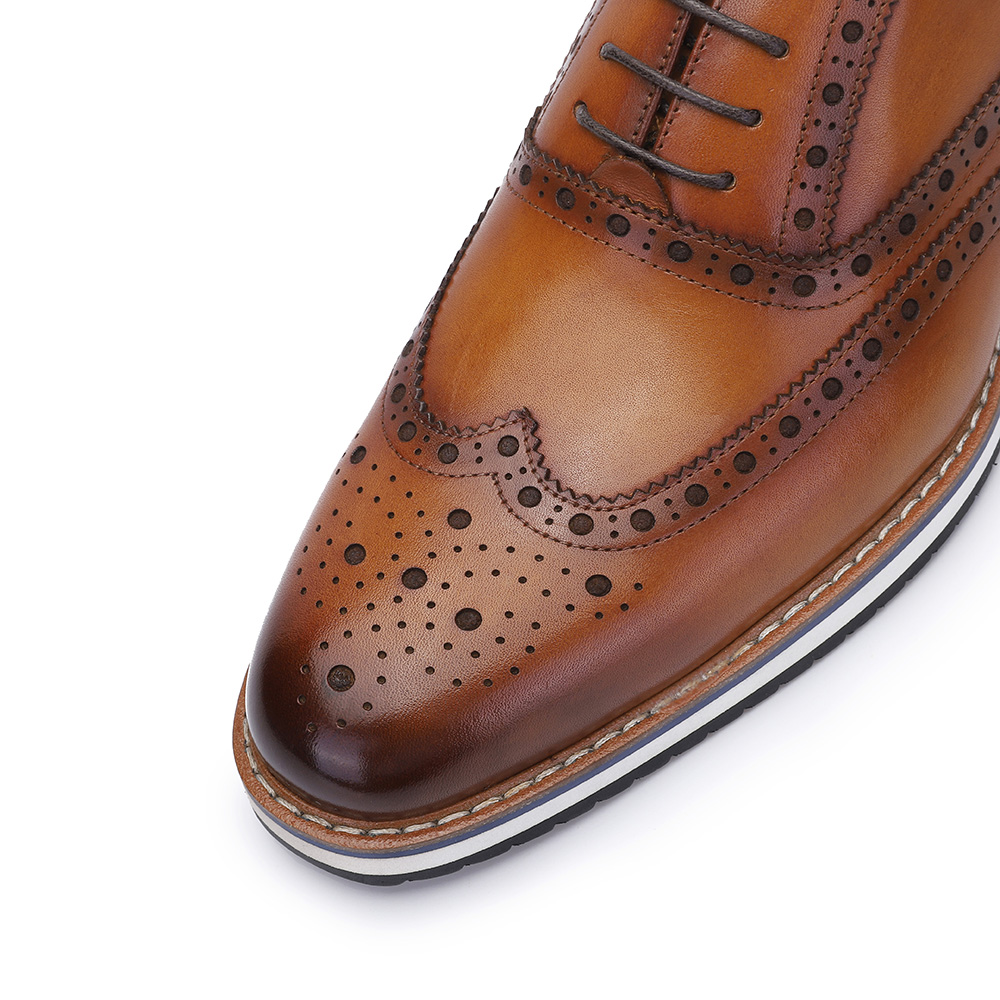 Man's Brown Casual Leather Shoes