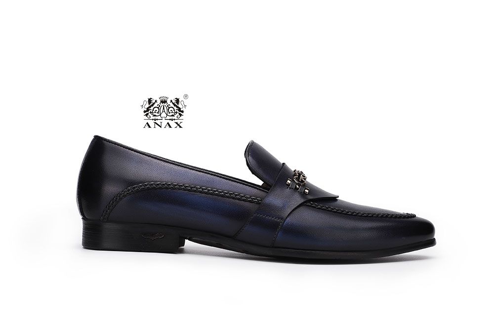 Buckle Leather Loafers Shoes