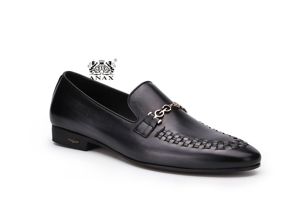 Leather Buckle Loafers Shoes