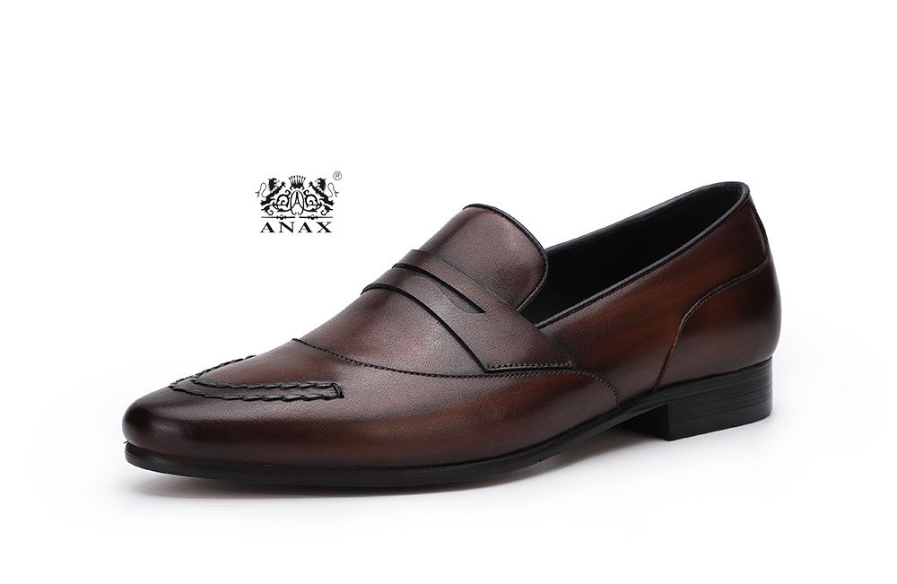 Man's Loafers Leather Shoes