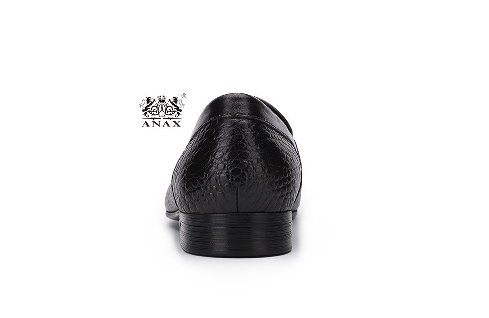 Man's Buckle Leather Loafers Shoes