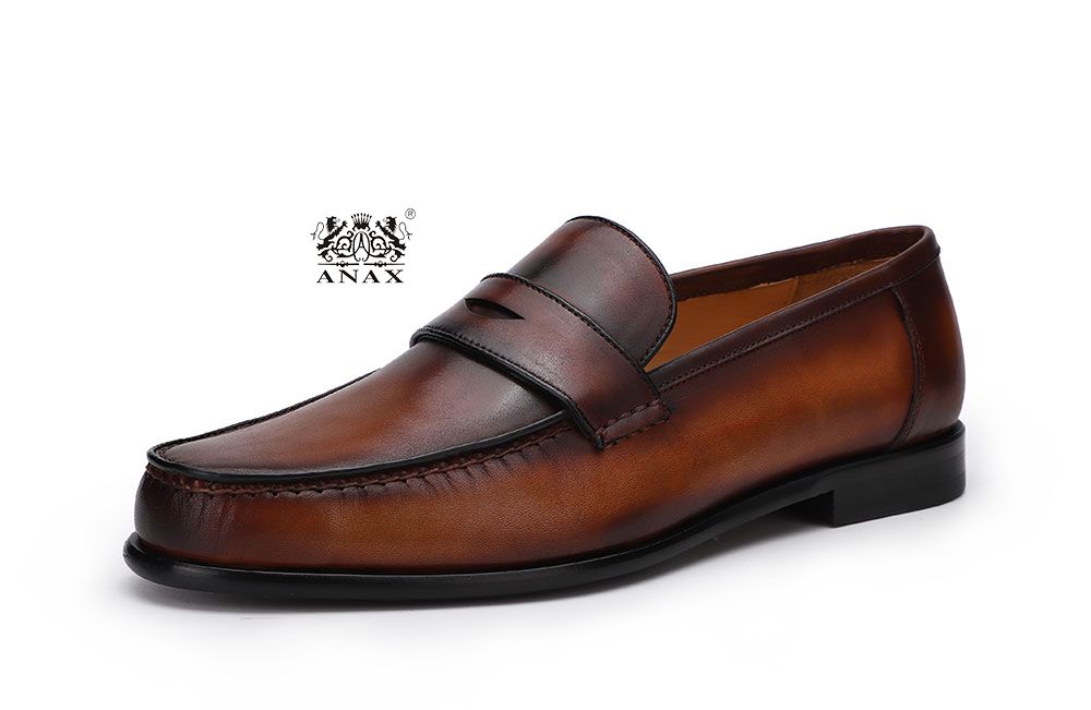 Man's Loafers Leather Shoes