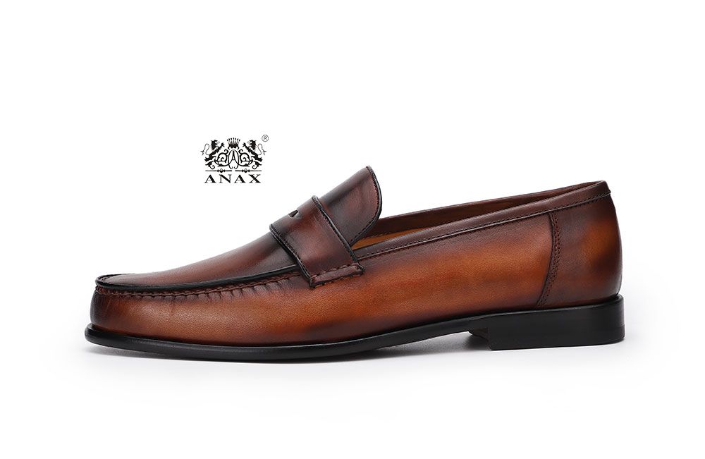 Man's Loafers Leather Shoes