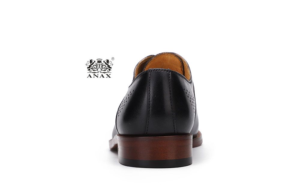 Black Brogue Leather Shoes