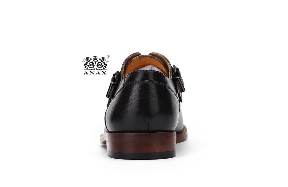 Man's Buckle Leather Oxford Shoes