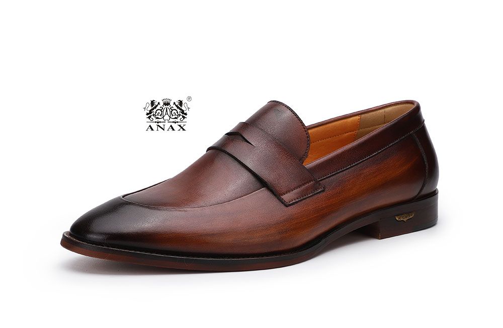 Man's Leather Loafers Shoes