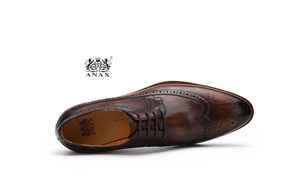 Brown Man's Lace-up Casual Shoes