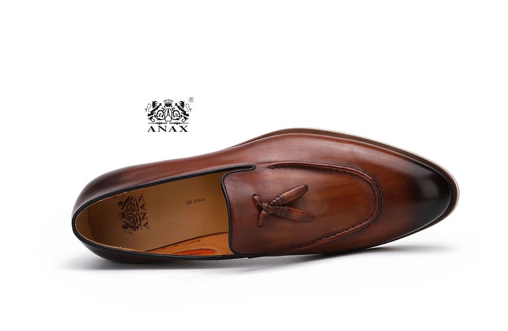Man's Tassels Loafers Leather Shoes