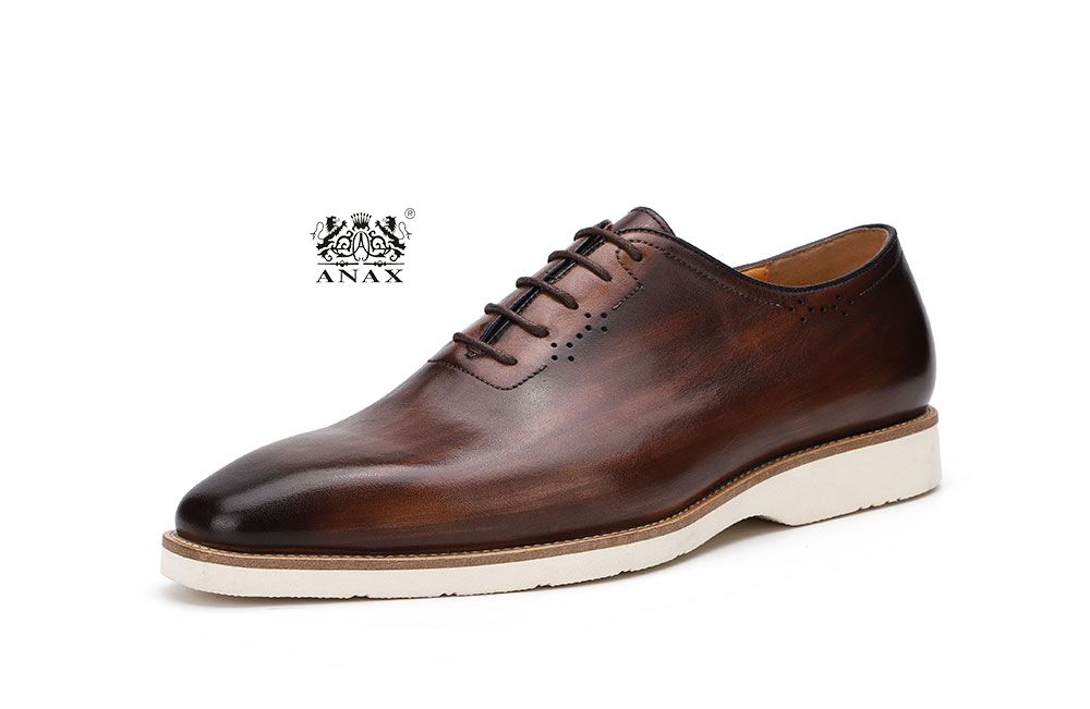 Brown Leather Man's Casual Shoes