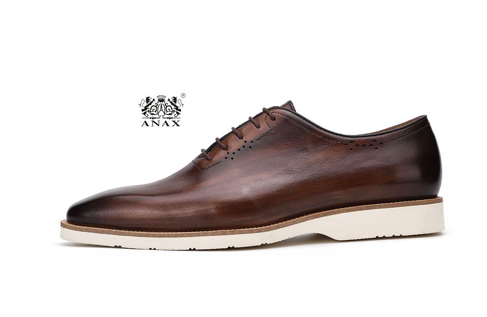 Brown Leather Man's Casual Shoes