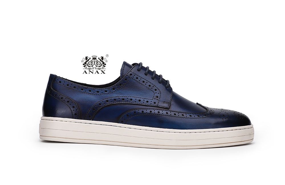 Blue Man's Lace-up Casual Shoes