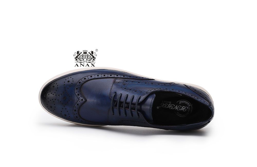 Blue Man's Lace-up Casual Shoes