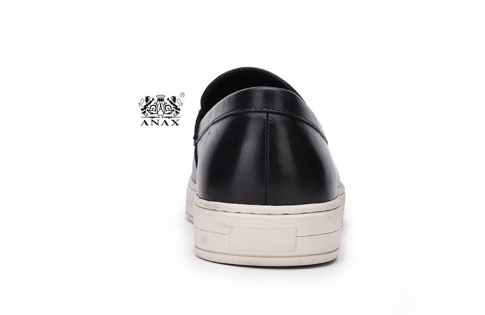 Man's Black Loafers Casual Shoes