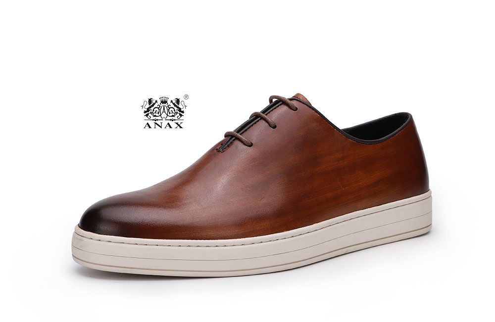 Man's Lace-up Leather Casual Shoes