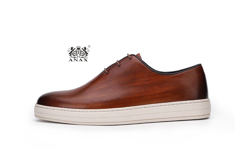 Man's Lace-up Leather Casual Shoes