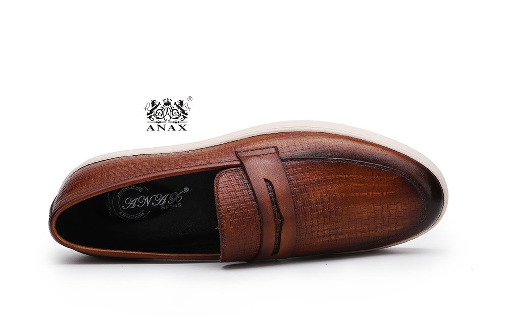 Man's Loafers Leather Causal Shoes