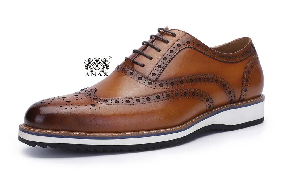 Man's Brown Casual Leather Shoes