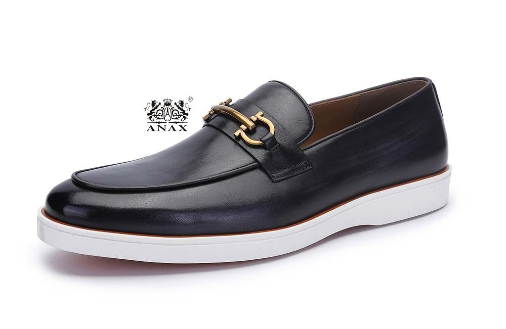 Leather Buckle Casual Loafers Shoes