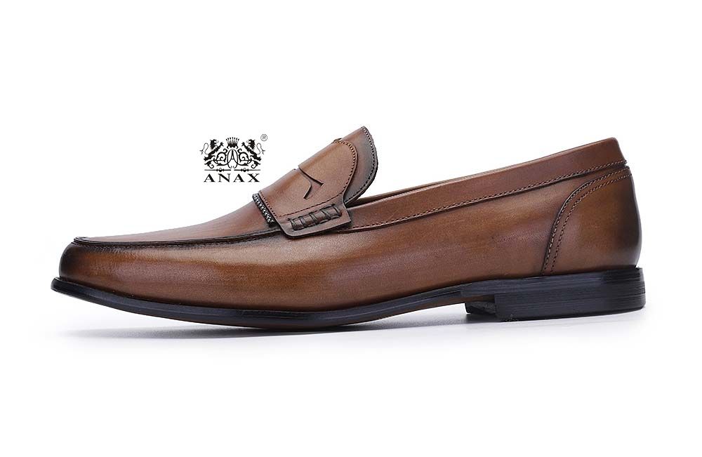 Leather Slip-on Loafers Dress Shoes