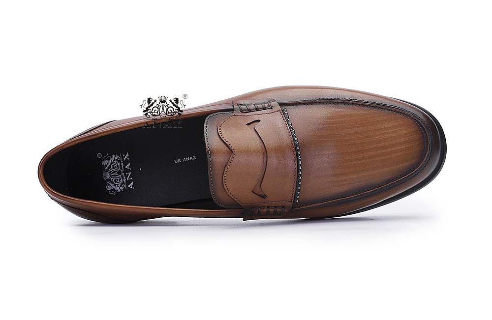 Leather Slip-on Loafers Dress Shoes