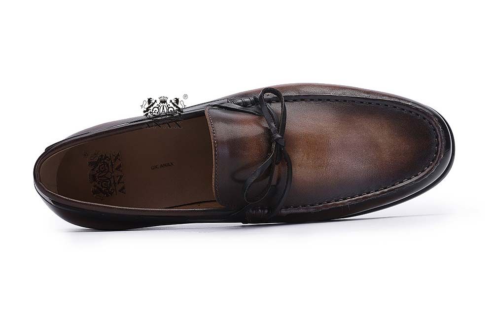 Leather Tassels Slip-on Loafers Shoes