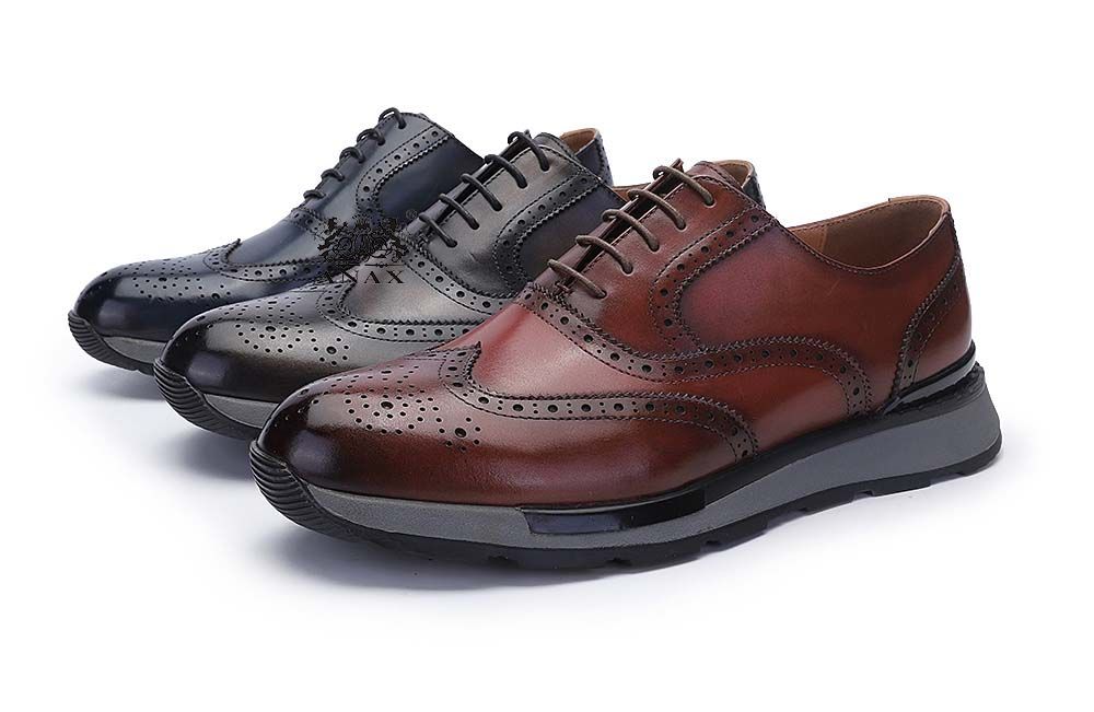 Leather Brogue Casual Sport Shoes