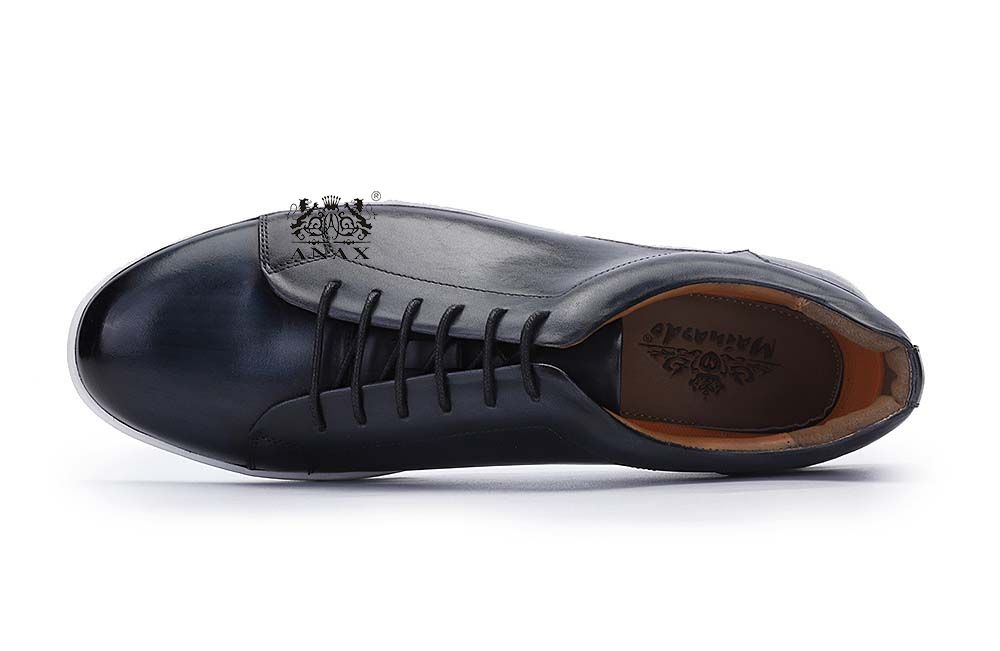 Leather Lace-up Casual Shoes Sneakers