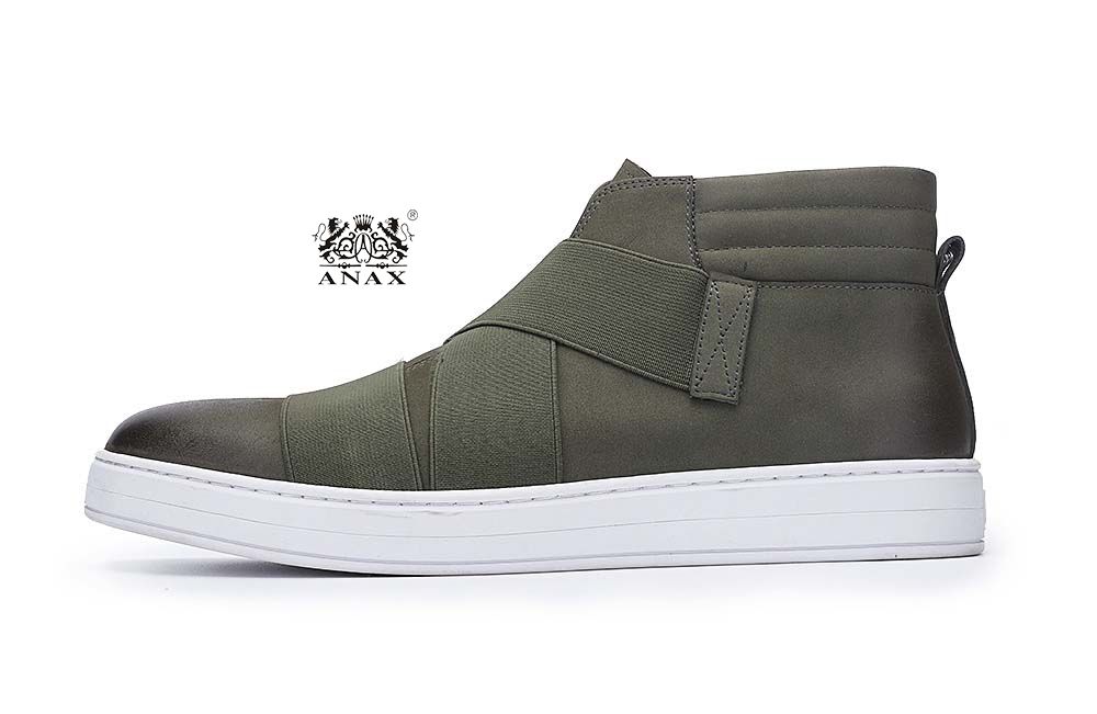 Canvas Leather High Top Shoes Boots