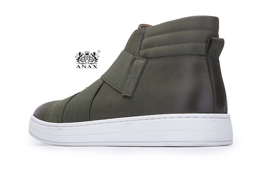 Canvas Leather High Top Shoes Boots