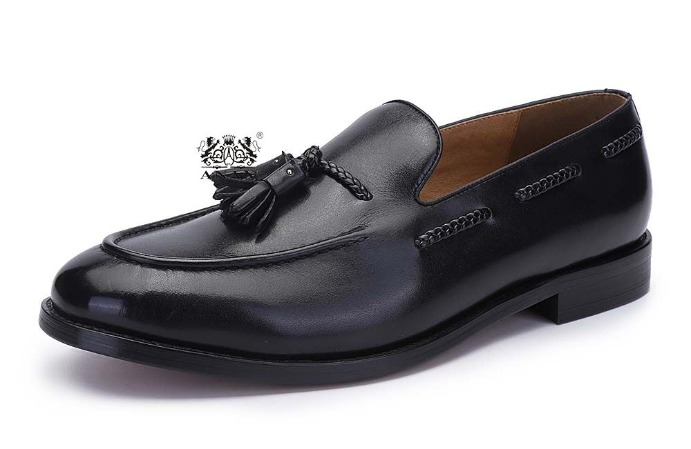 Leather Tassels Slip-on Loafers Shoes