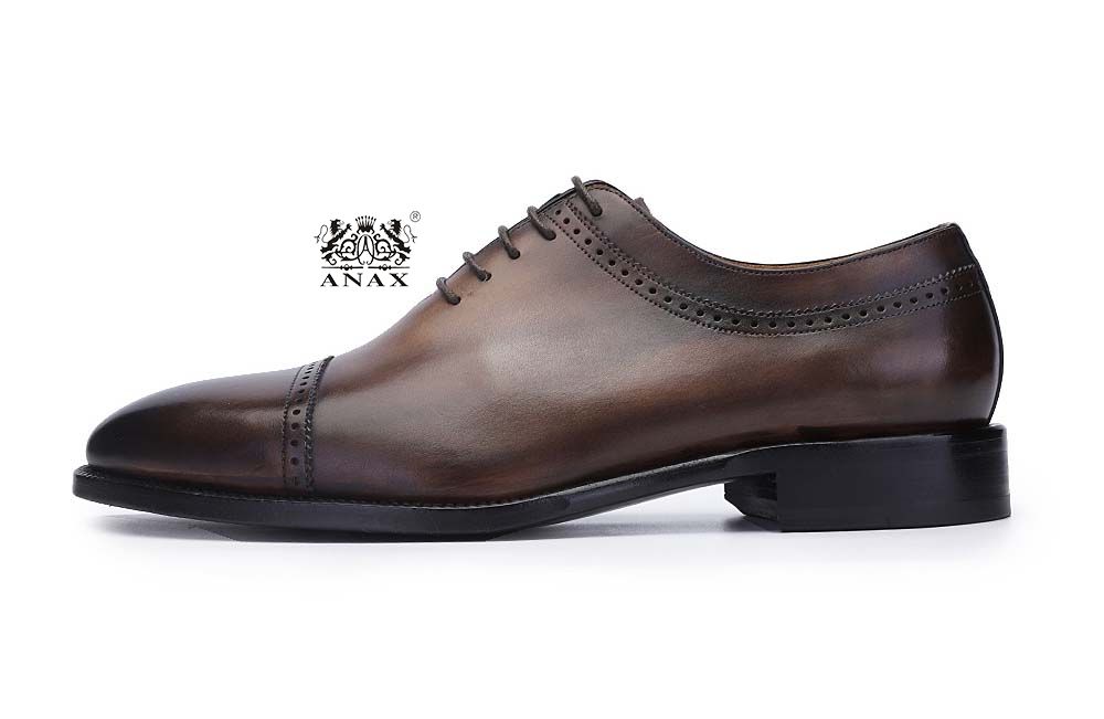 Classic Leather Brogue Oxford Shoes