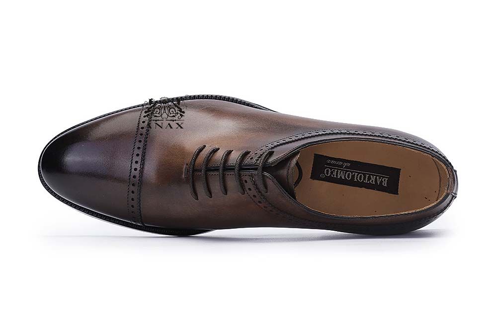 Classic Leather Brogue Oxford Shoes