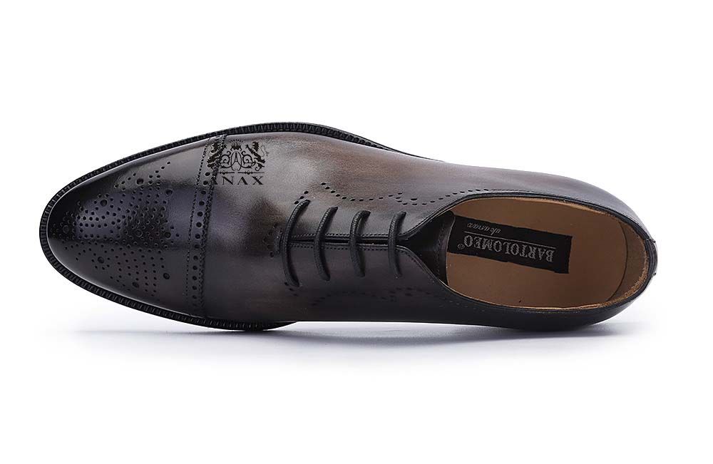 Cow Leather Brogue Oxford Dress Shoes