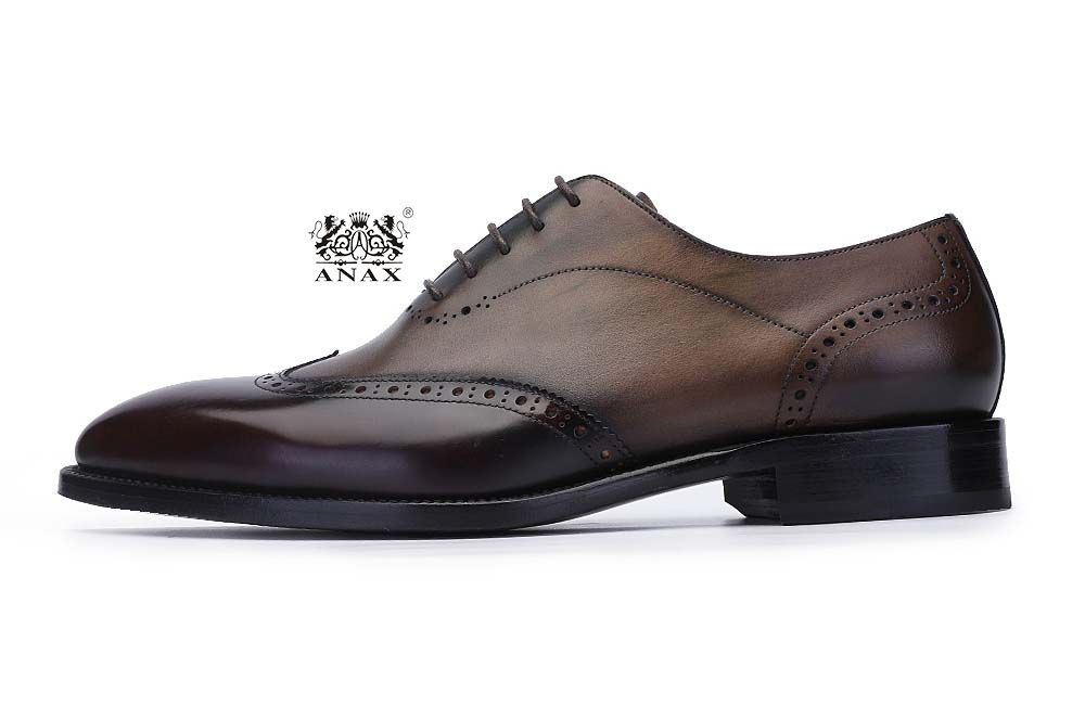 Leather Oxford Brogue Dress Shoes