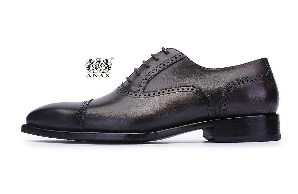 Leather Brogue Oxford Dress Shoes