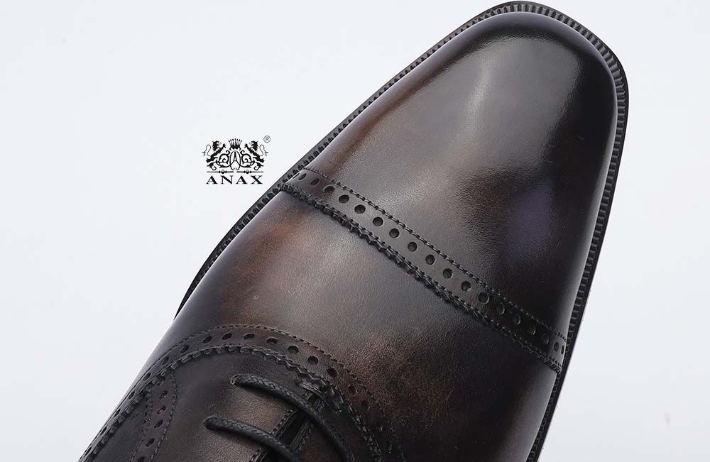 Leather Brogue Oxford Dress Shoes