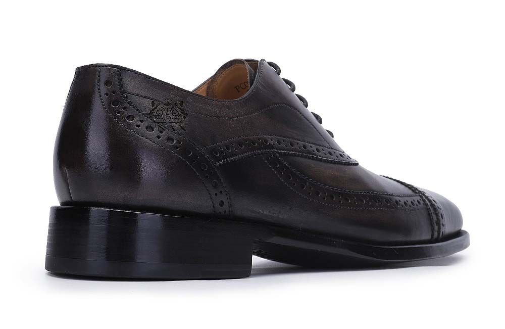 Brogue Design Leather Dress Oxford Shoes