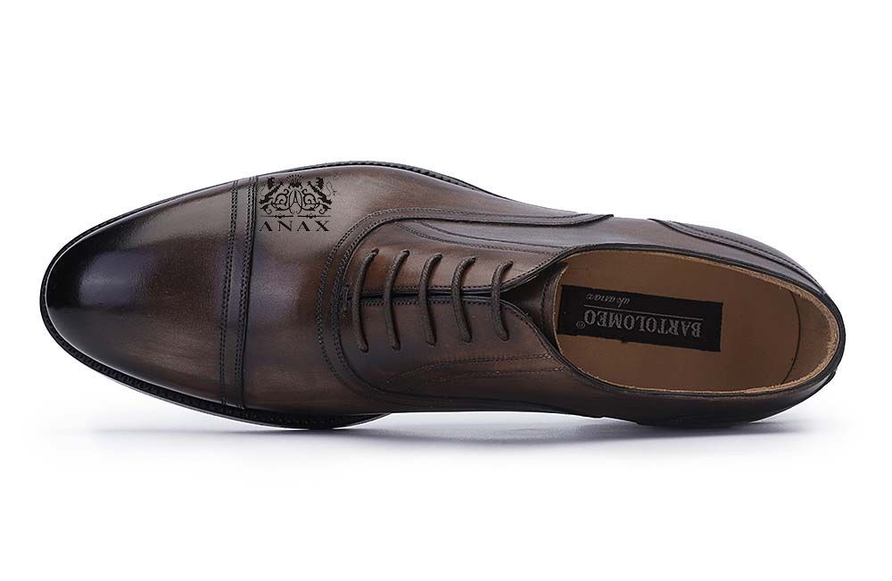 Leather Brogue Oxford Dress Shoes