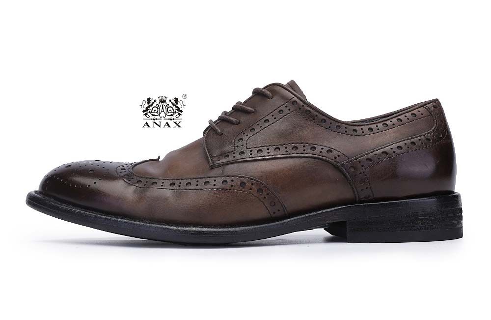 Cow Leather Brogue Derby Shoes