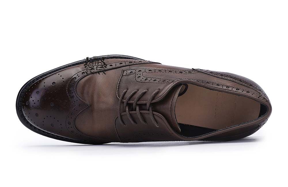 Cow Leather Brogue Derby Shoes