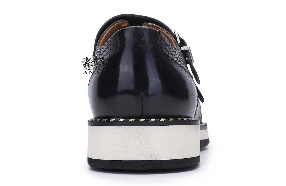 Cow Leather Casual Monk Shoes