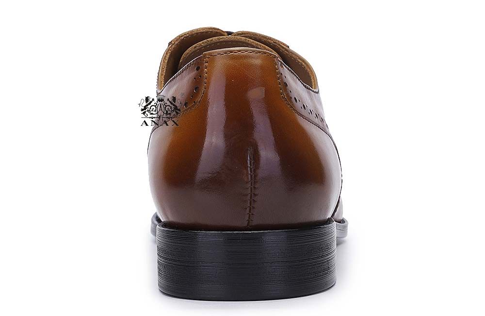 Leather Brogue Oxford Dress Shoes