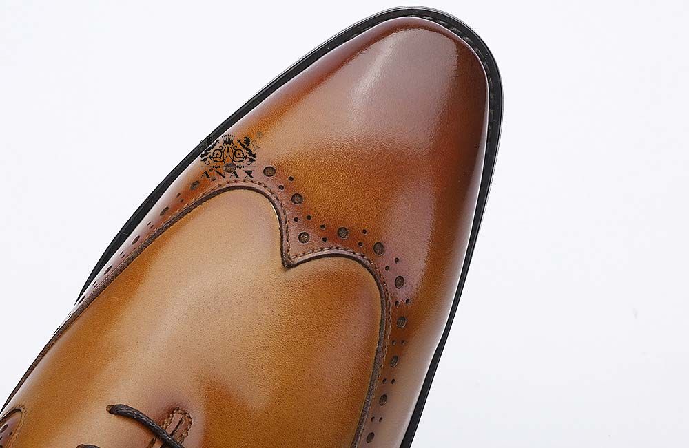 Leather Brogue Oxford Dress Shoes