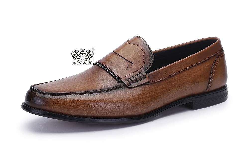 Leather Slip-on Loafers Dress Shoes