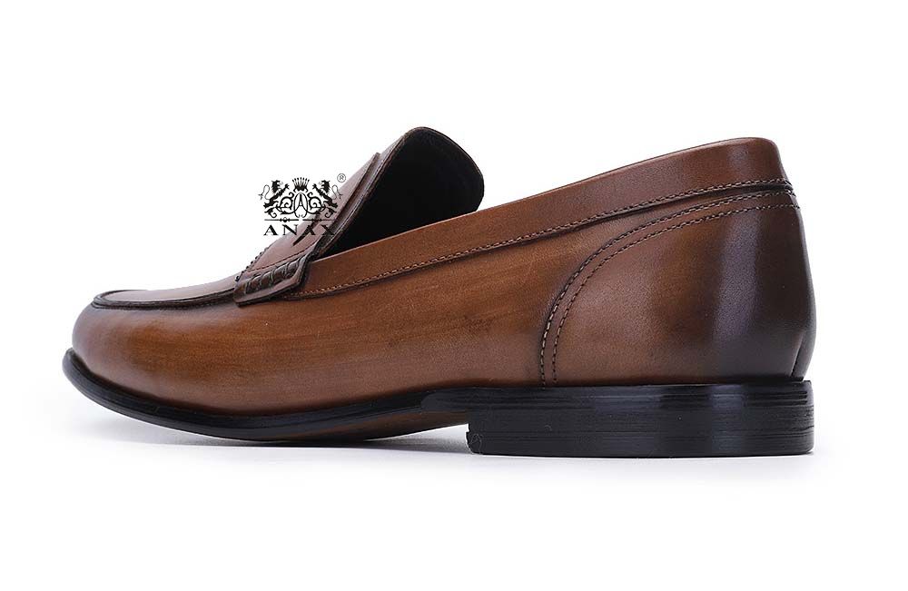 Leather Slip-on Loafers Dress Shoes