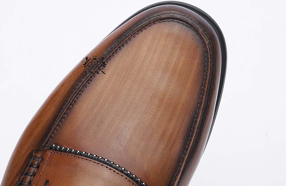 Leather Slip-on Loafers Dress Shoes