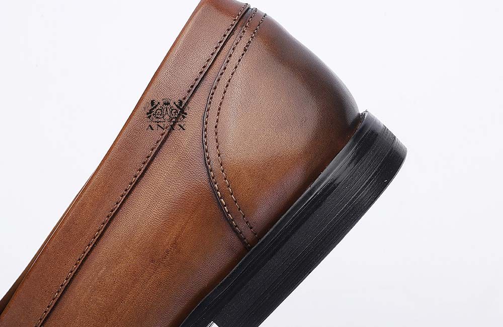 Leather Slip-on Loafers Dress Shoes