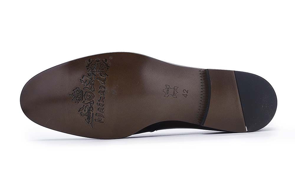 Buckle Design Slip on Loafers Dress Shoes
