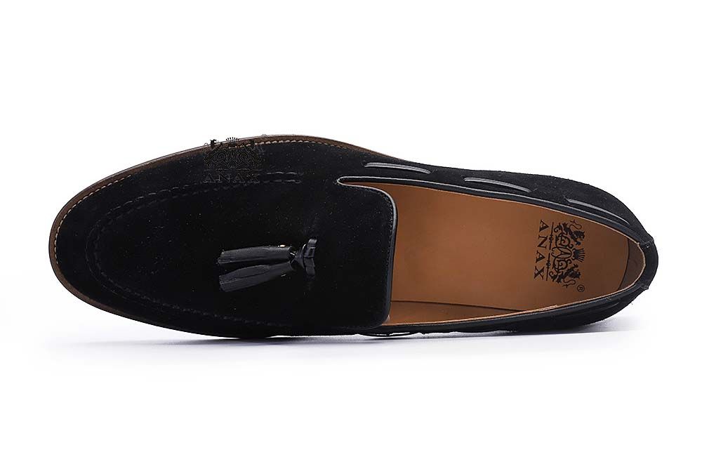 Cow Suede Leather Tassels Loafers Shoes